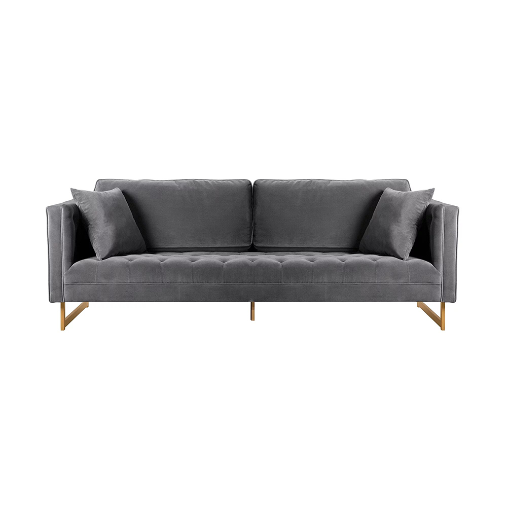 Maklaine Modern Lenox Velvet Modern Sofa Lenox