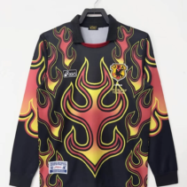 1998 Long Sleeve Retro Japan Goalkeeper Red-Black Shirt
